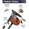 image:imageDUCO Aviator Sunglasses for Men Women Carbon Fiber Polarized Sunglasses Men UV Protection for Driving Golf Fishing 3051Black Frame Brown Lens