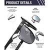 image:imageDUCO Aviator Sunglasses for Men Women Carbon Fiber Polarized Sunglasses Men UV Protection for Driving Golf Fishing 3051Black Frame Mirror Lens