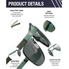 image:imageDUCO Aviator Sunglasses for Men Women Carbon Fiber Polarized Sunglasses Men UV Protection for Driving Golf Fishing 3051Green Frame G15 Lens