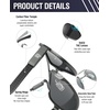 image:imageDUCO Aviator Sunglasses for Men Women Carbon Fiber Polarized Sunglasses Men UV Protection for Driving Golf Fishing 3051Gunmetal Frame Grey Lens