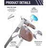 image:imageDUCO Aviator Sunglasses for Men Women Carbon Fiber Polarized Sunglasses Men UV Protection for Driving Golf Fishing 3051Silver Frame Revo Blue Lens