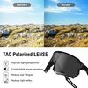 image:imageDUCO Baseball Sunglasses for Men Polarized Cycling Goggles DC0035  UV400 Protection Sports Glasses Impactresistant Running Shades Flexible for Softball Fishing DrivingBlackgreyrevo Black