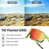 image:imageDUCO Baseball Sunglasses for Men Polarized Cycling Goggles DC0035  UV400 Protection Sports Glasses Impactresistant Running Shades Flexible for Softball Fishing DrivingGreenblackrevo Orange