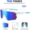 image:imageDUCO Baseball Sunglasses for Men Polarized Cycling Goggles DC0035  UV400 Protection Sports Glasses Impactresistant Running Shades Flexible for Softball Fishing DrivingWhitebluerevo Blue