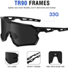 image:imageDUCO Baseball Sunglasses for Men Polarized Cycling Goggles DC0035  UV400 Protection Sports Glasses Impactresistant Running Shades Flexible for Softball Fishing DrivingBlackgreyrevo Black