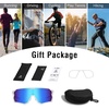 image:imageDUCO Baseball Sunglasses for Men Polarized Cycling Goggles DC0035  UV400 Protection Sports Glasses Impactresistant Running Shades Flexible for Softball Fishing DrivingWhitebluerevo Blue