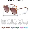 image:imageDUCO Cat Eye Sunglasses for Women Retro Polarized Womens Sun Glasses 90s Vintage Shades UV Protection DC1222Tortoise Frame Brown Lens