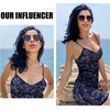 image:imageDUCO Cat Eye Sunglasses for Women Retro Polarized Womens Sun Glasses 90s Vintage Shades UV Protection DC1222Tortoise Frame Brown Lens