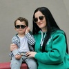image:imageDUCO Cat Eye Sunglasses for Women Retro Polarized Womens Sun Glasses 90s Vintage Shades UV Protection DC1222Transparent Brown Frame Brown Lens