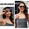 image:imageDUCO Classic Sunglasses for Women polarized womens sunglasses 100 UV Protection Shades 6214Brown Frame Brown Lens