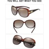 image:imageDUCO Classic Sunglasses for Women polarized womens sunglasses 100 UV Protection Shades 6214Brown Frame Brown Lens