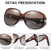 image:imageDUCO Classic Sunglasses for Women polarized womens sunglasses 100 UV Protection Shades 6214Brown Frame Brown Lens