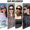 image:imageDUCO Classic Sunglasses for Women polarized womens sunglasses 100 UV Protection Shades 6214Gradient Red Frame Purple Lens