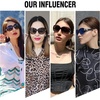 image:imageDUCO Classic Sunglasses for Women polarized womens sunglasses 100 UV Protection Shades 6214Gradient Wine Red Frame Grey Lens