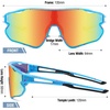 image:imageDUCO Kids Youth Baseball Sunglasses for Boys Girls Age 816 Polarized UV400 Protection Sports Cycling Glasses DK26802blue Colorful Frame Black Temple Revo Orange Lens