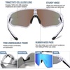 image:imageDUCO Kids Youth Baseball Sunglasses for Boys Girls Age 816 Polarized UV400 Protection Sports Cycling Glasses DK26803white Red Blue Dot Frame Revo Blue Lens
