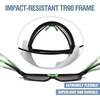 image:imageDUCO Kids Youth Baseball Sunglasses for Boys Girls Age 816 Polarized UV400 Protection Sports Cycling Glasses DK26804black Frame Green Temple Colorful Lens