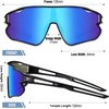 image:imageDUCO Kids Youth Baseball Sunglasses for Boys Girls Age 816 Polarized UV400 Protection Sports Cycling Glasses DK26805black Painting Frame Revo Blue Lens