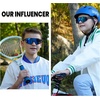 image:imageDUCO Kids Youth Baseball Sunglasses for Boys Girls Age 816 Polarized UV400 Protection Sports Cycling Glasses DK26805black Painting Frame Revo Blue Lens