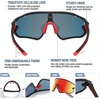 image:imageDUCO Kids Youth Baseball Sunglasses for Boys Girls Age 816 Polarized UV400 Protection Sports Cycling Glasses DK26806black Frame Red Temple Revo Orange Lens