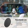 image:imageDUCO Kids Youth Baseball Sunglasses for Boys Girls Age 816 Polarized UV400 Protection Sports Cycling Glasses DK26809black Frame Black Temple Revo Orange Lens