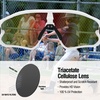 image:imageDUCO Kids Youth Baseball Sunglasses for Boys Girls Age 816 Polarized UV400 Protection Sports Cycling Glasses DK26810white Frame Revo Orange Lens