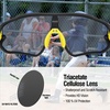 image:imageDUCO Kids Youth Baseball Sunglasses for Boys Girls Age 816 Polarized UV400 Protection Sports Cycling Glasses DK268Black Frame Yellow Temple Mirror Lens