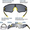 image:imageDUCO Kids Youth Baseball Sunglasses for Boys Girls Age 816 Polarized UV400 Protection Sports Cycling Glasses DK268Black Frame Yellow Temple Mirror Lens