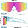 image:imageDUCO Kids Youth Baseball Sunglasses for Boys Girls Age 816 Polarized UV400 Protection Sports Cycling Glasses DK268Bright Light Blue Frame Red White Rveo Pink Lens