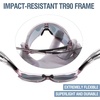 image:imageDUCO Kids Youth Baseball Sunglasses for Boys Girls Age 816 Polarized UV400 Protection Sports Cycling Glasses DK268Clear Purple Frame Black Temple Purle Lens