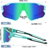 image:imageDUCO Kids Youth Baseball Sunglasses for Boys Girls Age 816 Polarized UV400 Protection Sports Cycling Glasses DK268Cyan Painting Frame Revo Blue Lens
