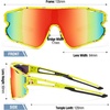 image:imageDUCO Kids Youth Baseball Sunglasses for Boys Girls Age 816 Polarized UV400 Protection Sports Cycling Glasses DK268Fluorescent Green Frame Rose Purple Revo Orange Lens