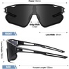 image:imageDUCO Kids Youth Baseball Sunglasses for Boys Girls Age 816 Polarized UV400 Protection Sports Cycling Glasses DK268Matte Black Frame Black Temple Grey Lens