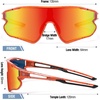 image:imageDUCO Kids Youth Baseball Sunglasses for Boys Girls Age 816 Polarized UV400 Protection Sports Cycling Glasses DK268Orange Frame Black Temple Revo Orange Lens