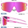 image:imageDUCO Kids Youth Baseball Sunglasses for Boys Girls Age 816 Polarized UV400 Protection Sports Cycling Glasses DK268Pink Frame White Blue Dot White Temple Revo Colorful Lens