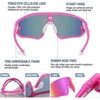 image:imageDUCO Kids Youth Baseball Sunglasses for Boys Girls Age 816 Polarized UV400 Protection Sports Cycling Glasses DK268Pink Frame White Blue Dot White Temple Revo Colorful Lens