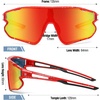 image:imageDUCO Kids Youth Baseball Sunglasses for Boys Girls Age 816 Polarized UV400 Protection Sports Cycling Glasses DK268Red Frame Black White Dot Black Temple Revo Orange Lens