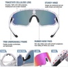 image:imageDUCO Kids Youth Baseball Sunglasses for Boys Girls Age 816 Polarized UV400 Protection Sports Cycling Glasses DK268White Frame Red Blue Dot Black Temple Revo Colorful Lens