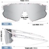 image:imageDUCO Kids Youth Baseball Sunglasses for Boys Girls Age 816 Polarized UV400 Protection Sports Cycling Glasses DK268White Frame Red Blue Revo Silver Lens