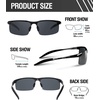 image:imageDUCO Mens Sports Polarized Sunglasses UV Protection Sunglasses for Men 8177sA Black Frame Gray Lens