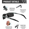 image:imageDUCO Mens Sports Polarized Sunglasses UV Protection Sunglasses for Men 8177sA Gunmetal Frame Gray Lens
