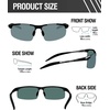 image:imageDUCO Mens Sports Polarized Sunglasses UV Protection Sunglasses for Men 8177sBlack Frame Green Lens