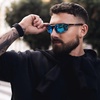 image:imageDUCO Mens Sports Polarized Sunglasses UV Protection Sunglasses for Men 8177sBlack Frame Revo Blue Lens