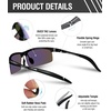 image:imageDUCO Mens Sports Polarized Sunglasses UV Protection Sunglasses for Men 8177sBlack Frame Revo Green Lens