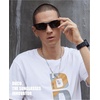 image:imageDUCO Mens Sports Polarized Sunglasses UV Protection Sunglasses for Men 8177sBlack Frame White Dot Gray Lens