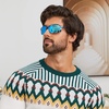 image:imageDUCO Mens Sports Polarized Sunglasses UV Protection Sunglasses for Men 8177sBlue Frame Revo Blue Lens