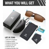 image:imageDUCO Mens Sports Polarized Sunglasses UV Protection Sunglasses for Men 8177sBrown Frame Brown Lens
