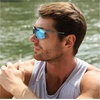 image:imageDUCO Mens Sports Polarized Sunglasses UV Protection Sunglasses for Men 8177sGunmetal Frame Revo Blue Lens