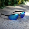 image:imageDUCO Mens Sports Polarized Sunglasses UV Protection Sunglasses for Men 8177sGunmetal Frame Revo Blue Lens