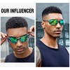 image:imageDUCO Mens Sports Polarized Sunglasses UV Protection Sunglasses for Men 8177sGunmetal Frame Revo Green Lens
